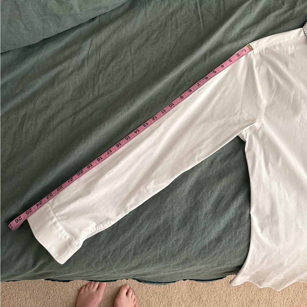 Express Extra Slim Fit White Button Down - image 7